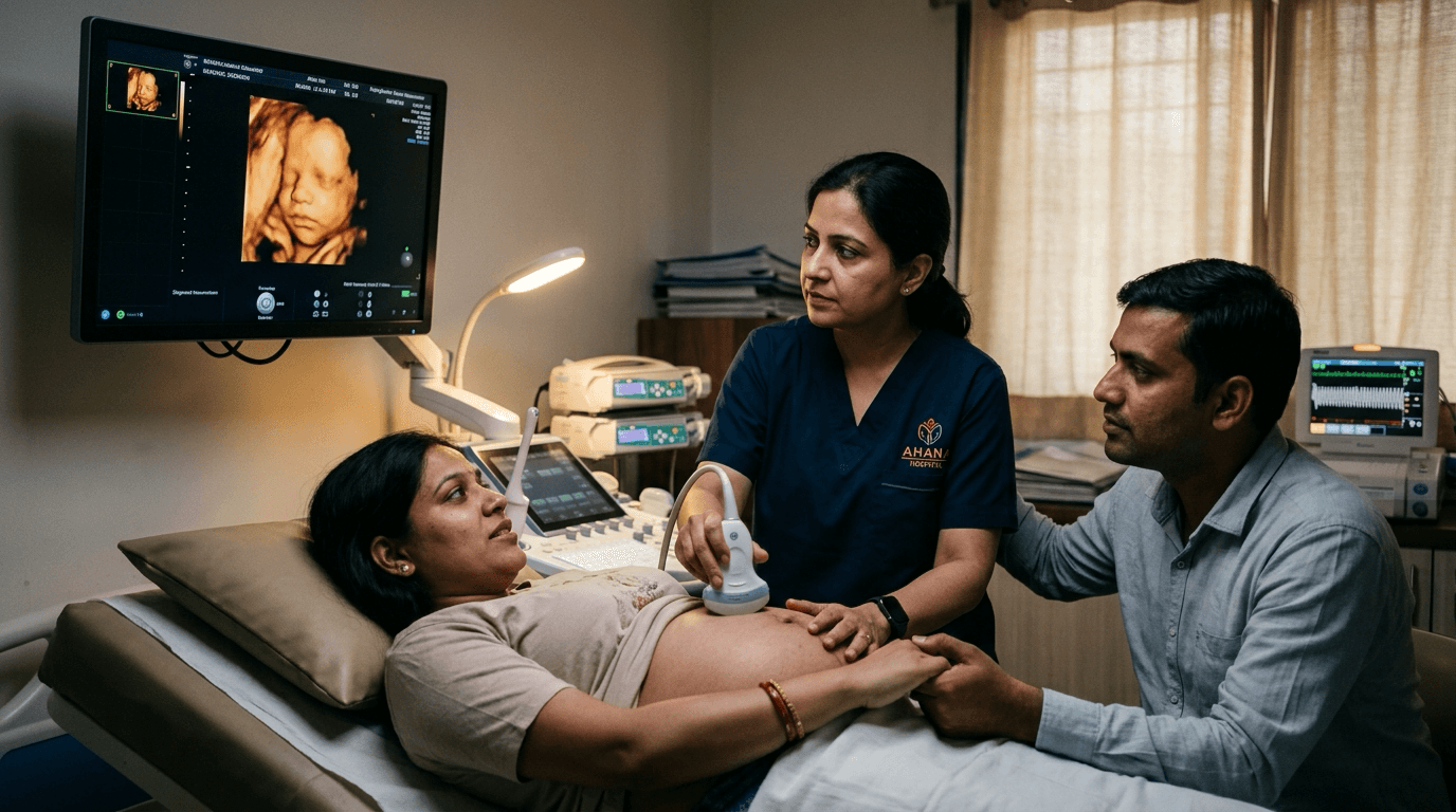 Specialist fetal medicine 3D/4D ultrasound anomaly scan at Ahana