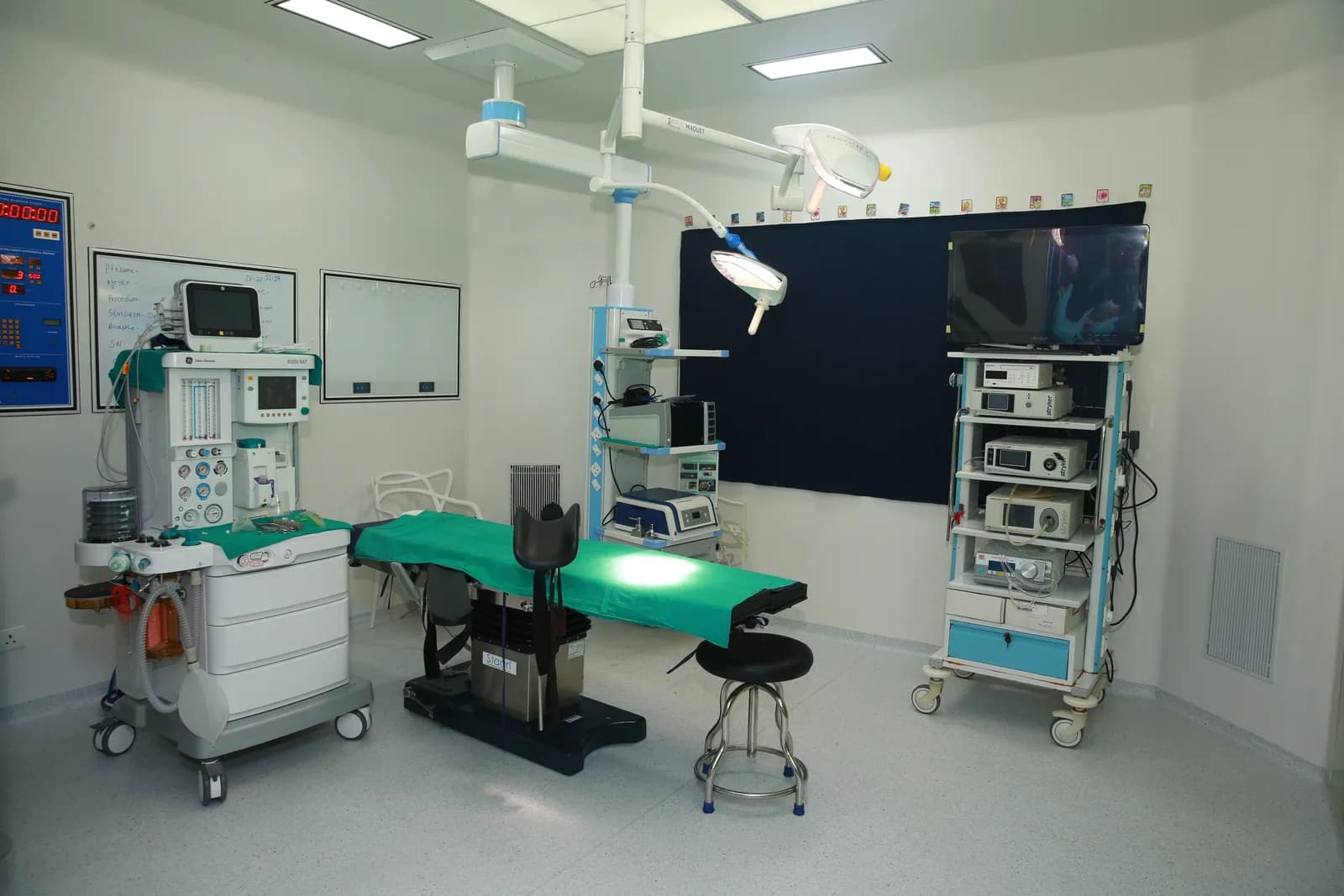 Advanced laparoscopic surgical towers in Ahana OT